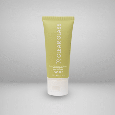 Clear Glass Sunblock